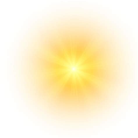 Yellow sun, a flash, a soft glow without departing rays. Star flashed ...