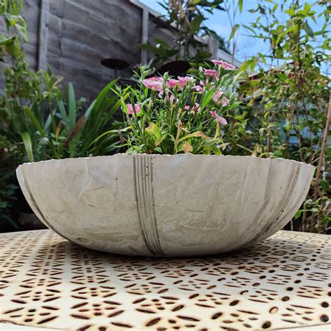 Handmade Extra Large Concrete Bowl. Cement planter bowl. | Etsy