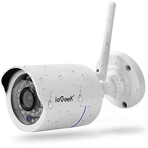 Bullet IP Camera Outdoor -ieGeek Waterproof Home Security Surveillance (Easy Setup, Megapixel ...