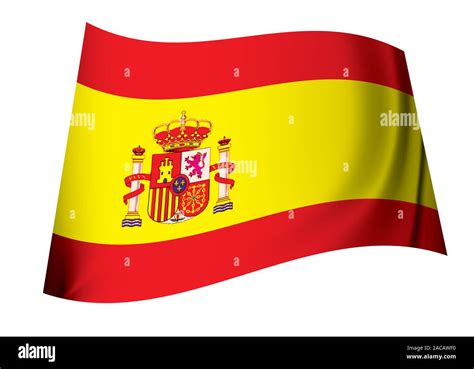 spanish coat of arms flag Stock Photo - Alamy