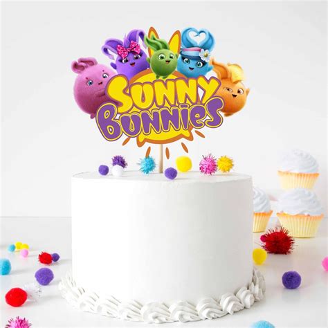 Sunny Bunnies Cake Topper Cartoon Sunny Bunnies Party Supplies for ...