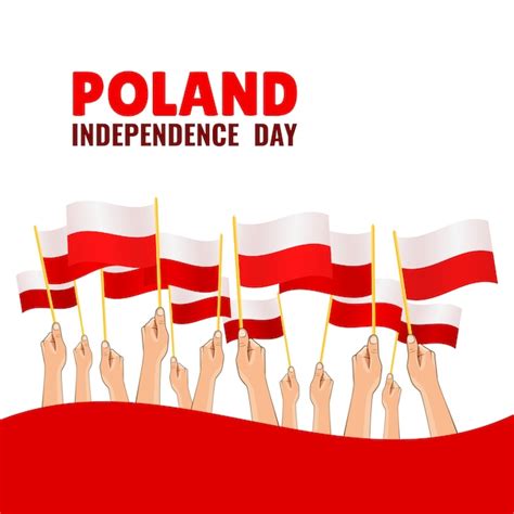 Premium Vector | Happy independence day of poland.