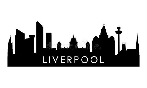 Liverpool Skyline Silhouette. Stock Vector - Illustration of city, european: 235997318