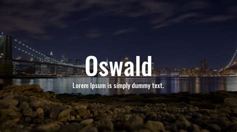 Oswald Font Family : Download Free for Desktop & Webfont