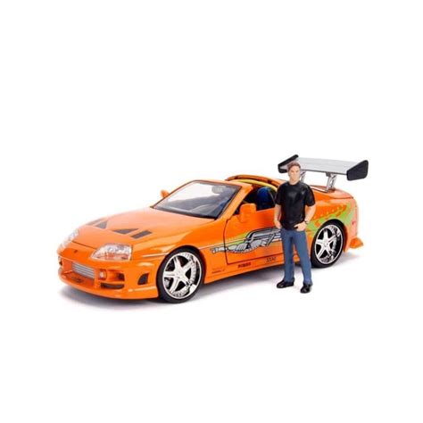 Buy Jada Toys Fast & Furious Brian & Toyota Supra, 1:24 Scale Build n' Collect Die-Cast Model ...