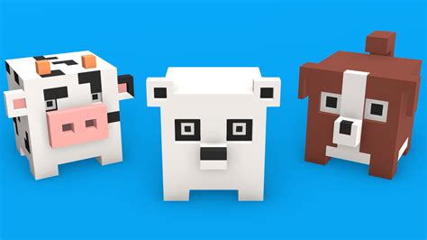 Cute Cube Animals in Characters - UE Marketplace