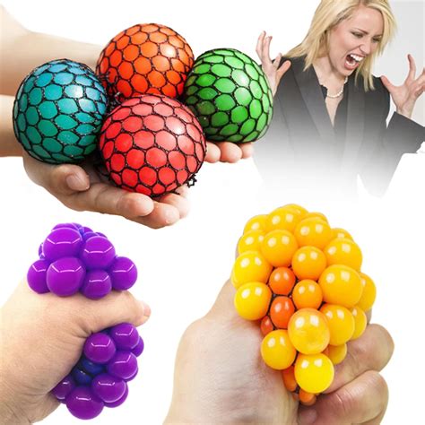 Funny 6.5cm/5.5cm Stress Ball Novetly Squeeze Ball Hand Wrist Exercise Antistress Slime Ball Toy ...