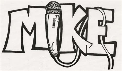 Mike name drawing | Name drawings, Jester tattoo, Drawings