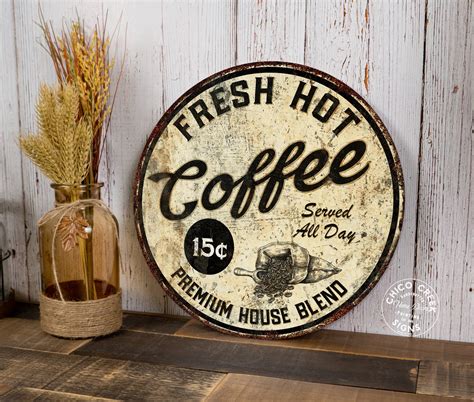 Fresh Hot Coffee Sign Coffee Bar Coffee Shop Decor Cafe - Etsy