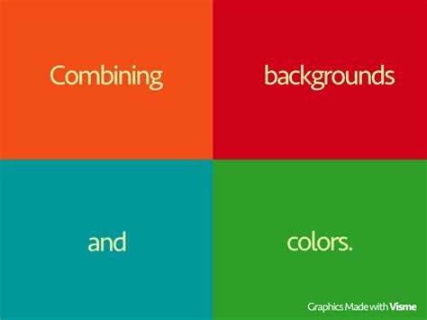 How to combine backgrounds and colors | Visual Learning Center by Visme