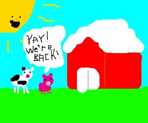 Back at the barnyard - Drawception