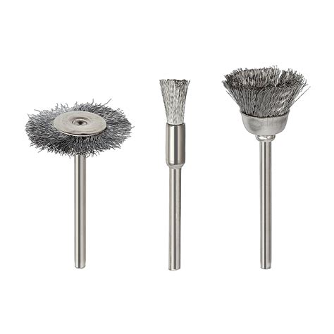 45x Stainless Steel Wire Brush Set Dremel Tool Rotary Die Grinder ...