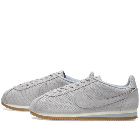 Nike Classic Cortez Leather Premium Wolf Grey & Gum | END.