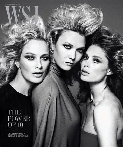 WSJ. Magazine September 2018 Issue 10 Supermodels Pose for 5 Covers