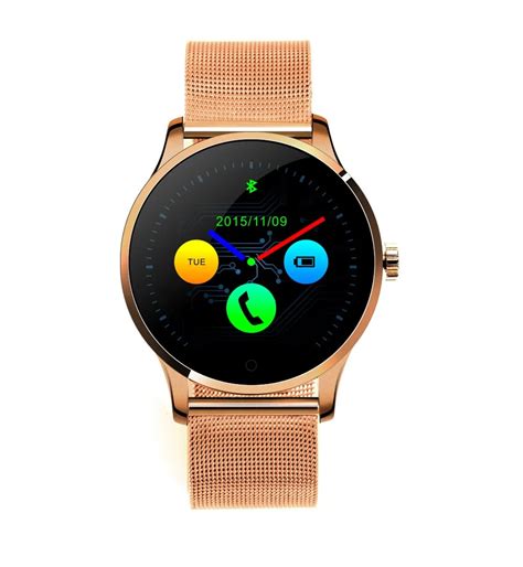 Exalted SmartWatch Men KW18 Bluetooth SmartWatch Heart Rate Track Wristwatch Stainless Steel ...