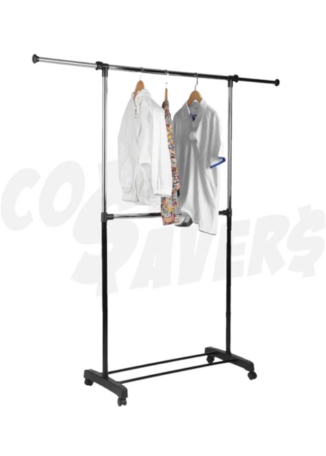 Whitmor Adjustable 2 Rod Garment Rack - Cost Savers