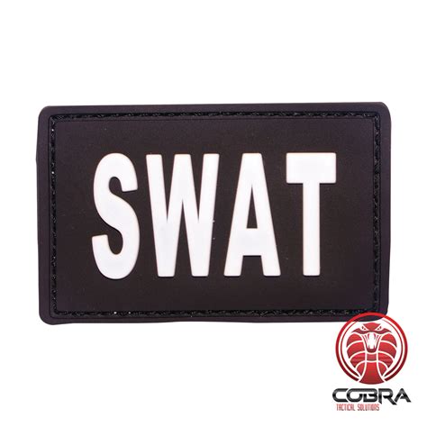 SWAT Special Weapons and Tactics 3D PVC Police patch | velcro ...