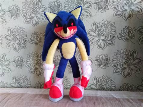 Custom-made plush inspired by the Sonic E X E plush toy to | Etsy