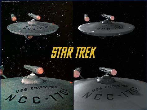 TOS Enterprise Original and Remastered Versions, enterprise, trek, star trek, remastered trek ...