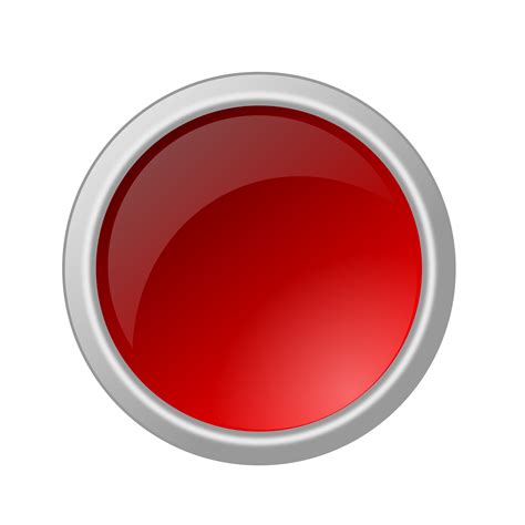 Clipart - glossy red button