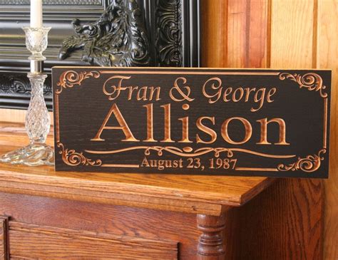 Pin by Cindy Griffith on Family Name Sign | Wooden carved signs, Custom wooden signs, Family ...