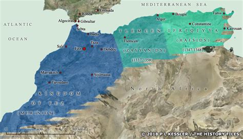 Map of North Africa AD 1300s