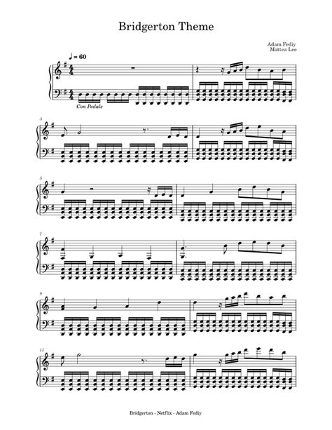 Bridgerton Theme – Piano Sheet music for Piano (Solo) Easy | Musescore.com