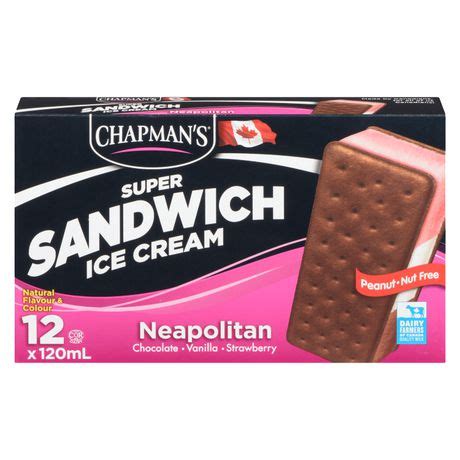 Chapman's Ice Cream Neapolitan Super Sandwich Ice Cream | Walmart Canada