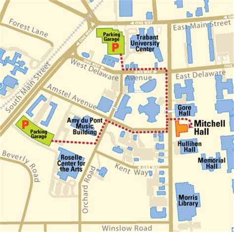 Mitchell College Campus Map