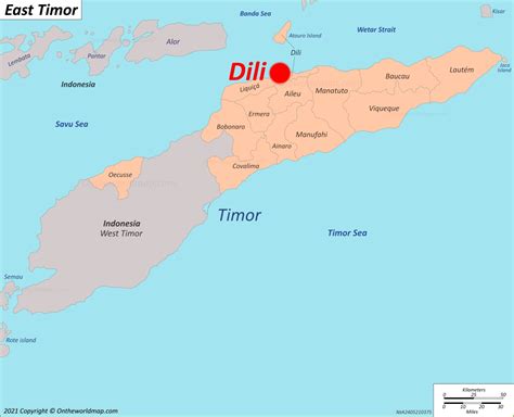 Dili Map | East Timor | Detailed Maps of Dili