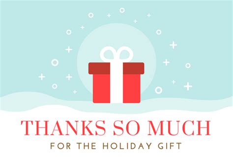 Christmas Thank You Card Wording Examples for Holiday Gifts