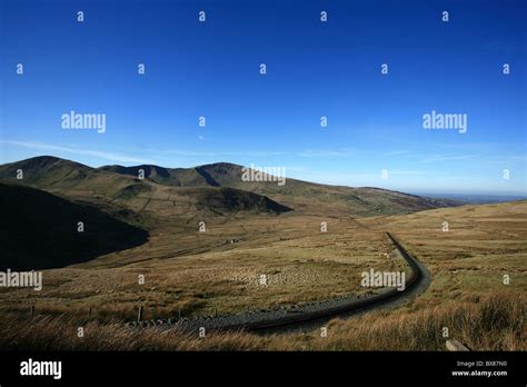 snowdonia mountain railway Stock Photo - Alamy