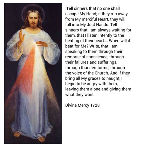 Divine Mercy 1728 Jesus To St Faustina From Her Diary Divine Mercy