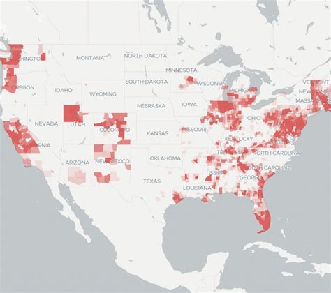 Cox Internet: Coverage & Availability Map | Broadbandnow - Comcast ...