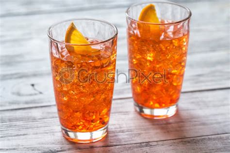 Glass of Aperol Spritz cocktail - stock photo | Crushpixel