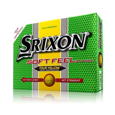 Srixon Soft Feel Gelb / Yellow Neu - mit Logo 4 farbig - golfballs.at, 1,99