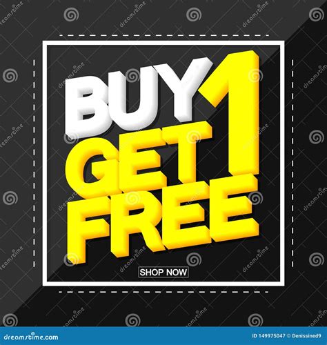 Buy 1 Get 1 Free, Sale Poster Design Template, Vector Illustration Stock Vector - Illustration ...