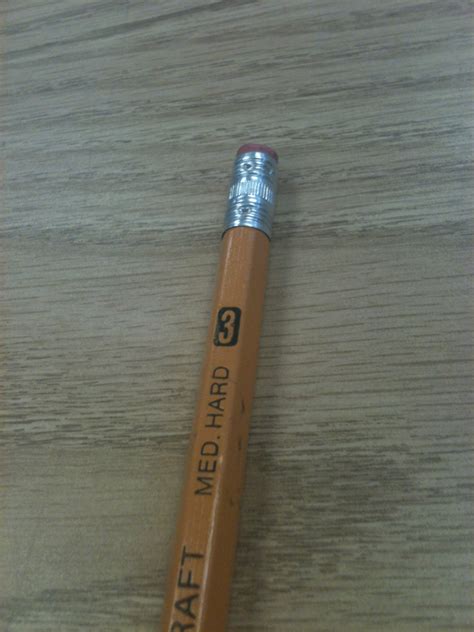 This is the first time I've seen a number 3 pencil. : r/mildlyinteresting