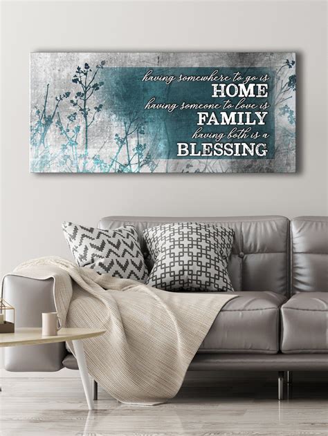 Christian Wall Art: Home Blessing Family (Wood Frame Ready To Hang ...