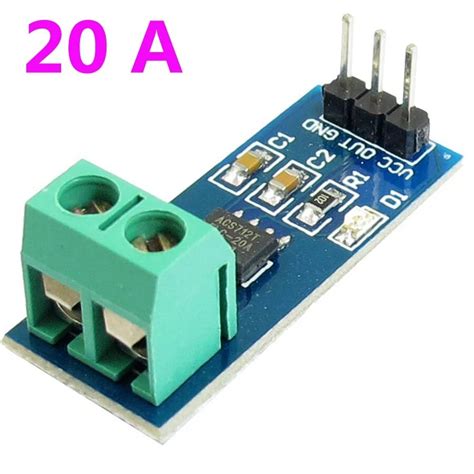 1 Pcs New 20A Range ACS712 Current Sensor Module Electronic Parts Hall Effect Detector-in ...