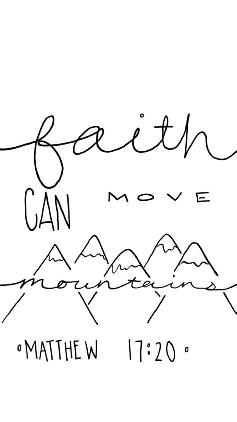 Meaningful Tattoos Ideas - Matthew 17:20- Faith can move mountains ...