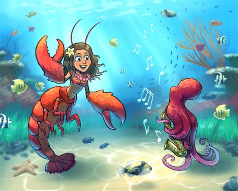 ArtStation - Lobster Mermaid