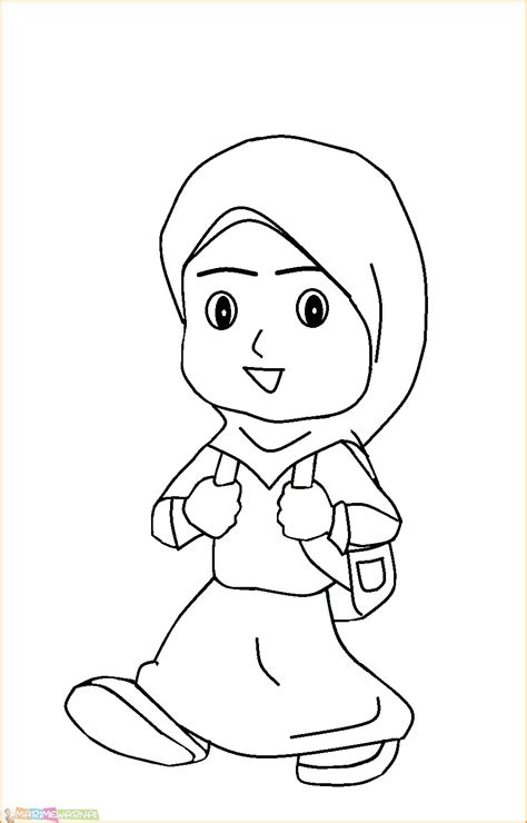 Gambar Mewarnai Orang Berhijab – pulp