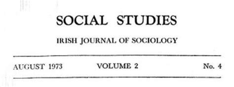 ‘1916- A Workingmen’s Revolution’ (Social Studies, Irish Journal of Sociology 1973) | Come Here ...