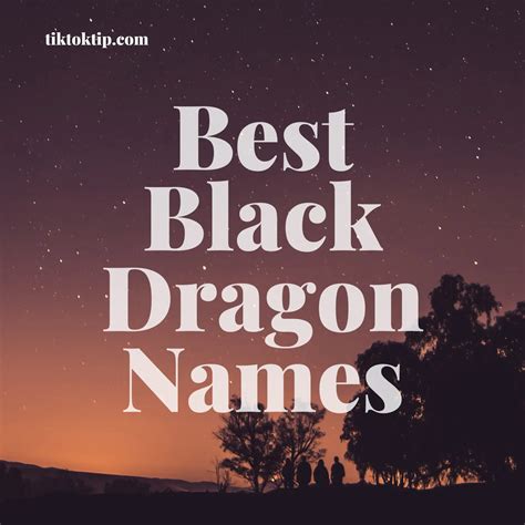 297+ Best Black Dragon Names Ideas | 2022 - Tik Tok Tips