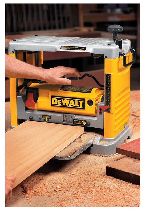 DEWALT Portable Planer: 115V, Single-Phase, 15 A, 1 hp, 12 1/2 in Max. Wd, 6 in Max. Ht, 10,000 ...