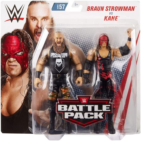 WWE Wrestling Battle Pack Series 57 Braun Strowman Kane 6 Action Figure ...