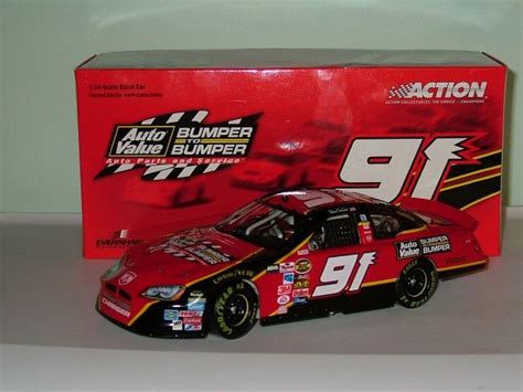 #91 Bill Elliott Bumper to Bumper | Nascar diecast, Stock car, Toy car