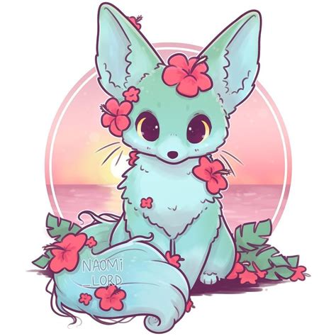 🏝 My Summer Fox design🦊🏝 (as part of my seasonal fox series) decided to make them tropical ...