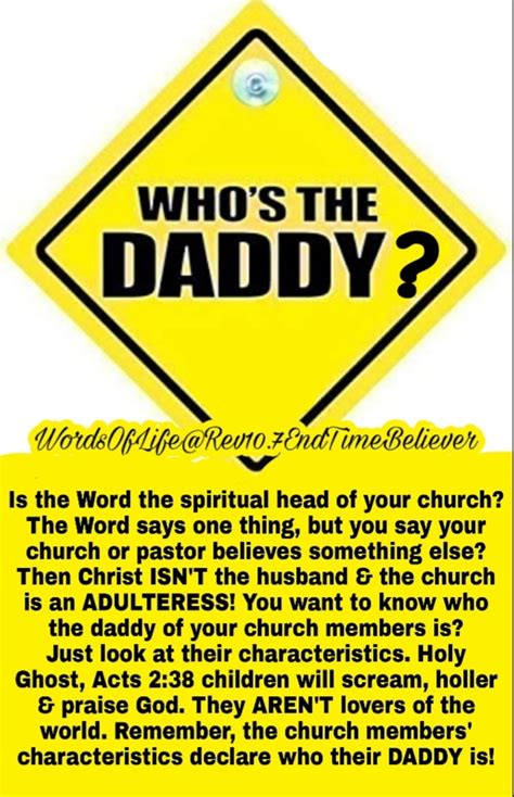 Words of Life - WHO IS YOUR DADDY? YOUR CONDUCT